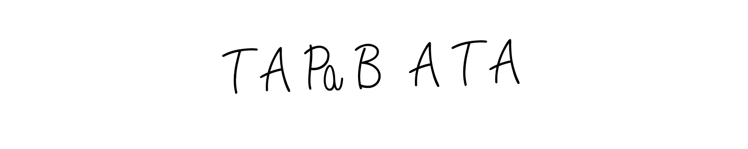 Make a beautiful signature design for name T A Pa B  A T A. Use this online signature maker to create a handwritten signature for free. T A Pa B  A T A signature style 5 images and pictures png