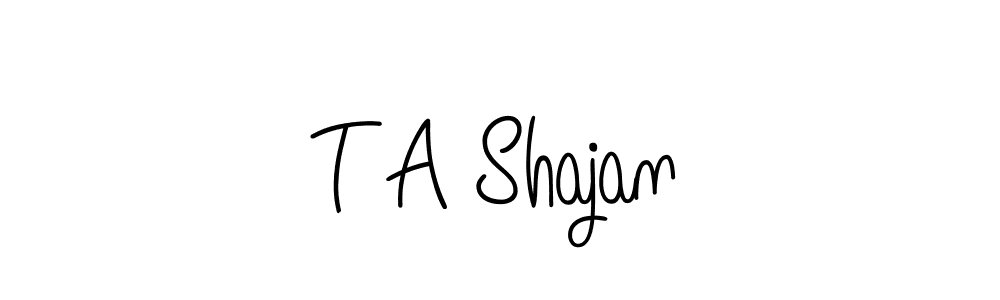 You can use this online signature creator to create a handwritten signature for the name T A Shajan. This is the best online autograph maker. T A Shajan signature style 5 images and pictures png