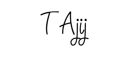 Enhance your business communications with T Ajij signature in Angelique-Rose-font-FFP lettering. Clean, modern, and universally compatible. T Ajij signature style 5 images and pictures png
