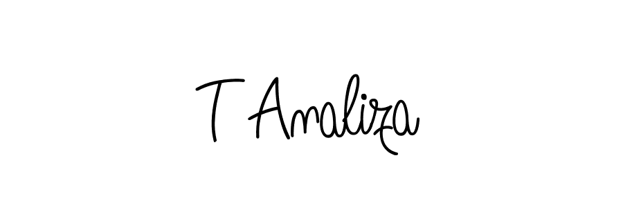 How to make T Analiza signature? Angelique-Rose-font-FFP is a professional autograph style. Create handwritten signature for T Analiza name. T Analiza signature style 5 images and pictures png