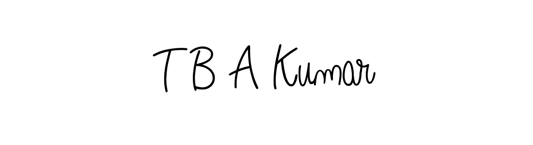 It looks lik you need a new signature style for name T B A Kumar. Design unique handwritten (Angelique-Rose-font-FFP) signature with our free signature maker in just a few clicks. T B A Kumar signature style 5 images and pictures png