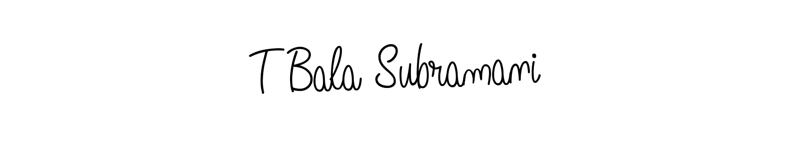 This is the best signature style for the T Bala Subramani name. Also you like these signature font (Angelique-Rose-font-FFP). Mix name signature. T Bala Subramani signature style 5 images and pictures png
