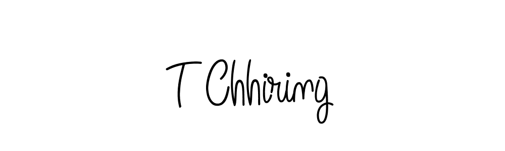Make a beautiful signature design for name T Chhiring. With this signature (Angelique-Rose-font-FFP) style, you can create a handwritten signature for free. T Chhiring signature style 5 images and pictures png