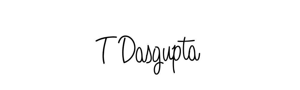 How to make T Dasgupta name signature. Use Angelique-Rose-font-FFP style for creating short signs online. This is the latest handwritten sign. T Dasgupta signature style 5 images and pictures png