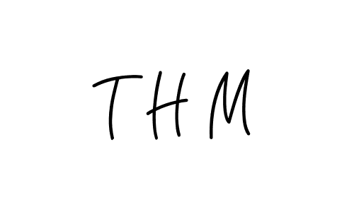 Create a beautiful signature design for name T H M. With this signature (Angelique-Rose-font-FFP) fonts, you can make a handwritten signature for free. T H M signature style 5 images and pictures png