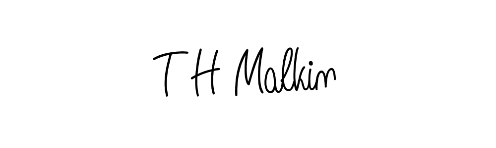 if you are searching for the best signature style for your name T H Malkin. so please give up your signature search. here we have designed multiple signature styles  using Angelique-Rose-font-FFP. T H Malkin signature style 5 images and pictures png