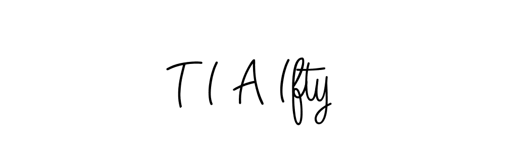 T I A Ifty stylish signature style. Best Handwritten Sign (Angelique-Rose-font-FFP) for my name. Handwritten Signature Collection Ideas for my name T I A Ifty. T I A Ifty signature style 5 images and pictures png