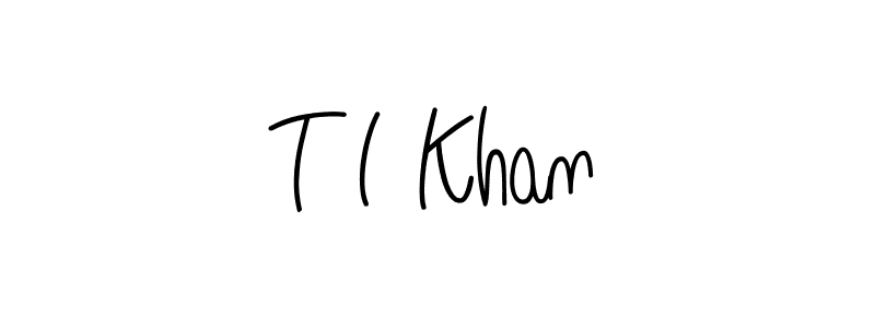 Also we have T I Khan name is the best signature style. Create professional handwritten signature collection using Angelique-Rose-font-FFP autograph style. T I Khan signature style 5 images and pictures png