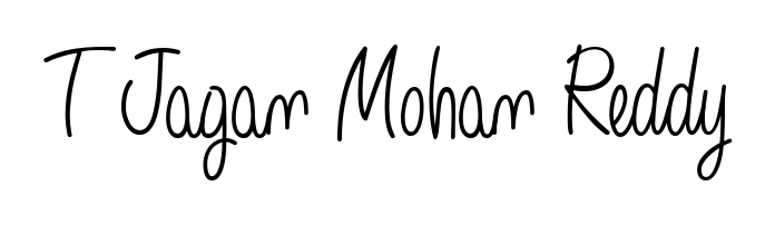 You can use this online signature creator to create a handwritten signature for the name T Jagan Mohan Reddy. This is the best online autograph maker. T Jagan Mohan Reddy signature style 5 images and pictures png