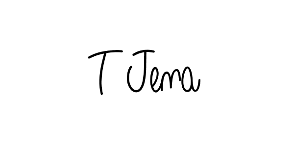 Also we have T Jena name is the best signature style. Create professional handwritten signature collection using Angelique-Rose-font-FFP autograph style. T Jena signature style 5 images and pictures png