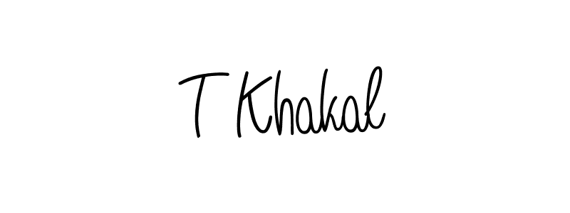 Make a beautiful signature design for name T Khakal. Use this online signature maker to create a handwritten signature for free. T Khakal signature style 5 images and pictures png