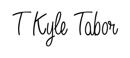 Designed for modern professionals: T Kyle Tabor name signature crafted with Angelique-Rose-font-FFP script. Ready for digital PDF workflows. T Kyle Tabor signature style 5 images and pictures png