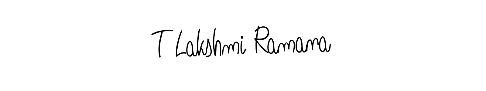 This is the best signature style for the T Lakshmi Ramana name. Also you like these signature font (Angelique-Rose-font-FFP). Mix name signature. T Lakshmi Ramana signature style 5 images and pictures png