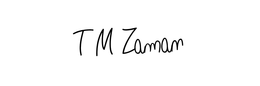 How to make T M Zaman signature? Angelique-Rose-font-FFP is a professional autograph style. Create handwritten signature for T M Zaman name. T M Zaman signature style 5 images and pictures png