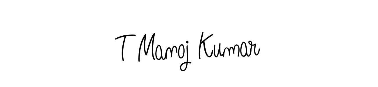 Also You can easily find your signature by using the search form. We will create T Manoj Kumar name handwritten signature images for you free of cost using Angelique-Rose-font-FFP sign style. T Manoj Kumar signature style 5 images and pictures png