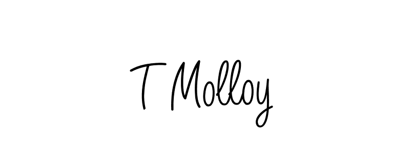 if you are searching for the best signature style for your name T Molloy. so please give up your signature search. here we have designed multiple signature styles  using Angelique-Rose-font-FFP. T Molloy signature style 5 images and pictures png