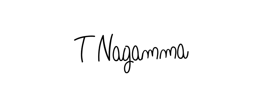 You should practise on your own different ways (Angelique-Rose-font-FFP) to write your name (T Nagamma) in signature. don't let someone else do it for you. T Nagamma signature style 5 images and pictures png