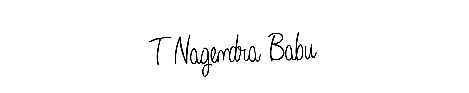 How to Draw T Nagendra Babu signature style? Angelique-Rose-font-FFP is a latest design signature styles for name T Nagendra Babu. T Nagendra Babu signature style 5 images and pictures png