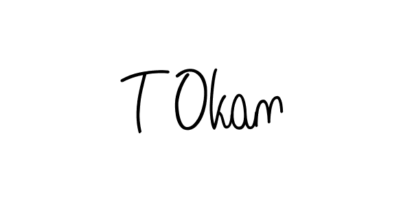 How to make T Okan signature? Angelique-Rose-font-FFP is a professional autograph style. Create handwritten signature for T Okan name. T Okan signature style 5 images and pictures png