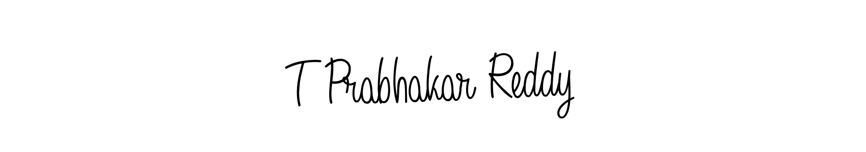 Design your own signature with our free online signature maker. With this signature software, you can create a handwritten (Angelique-Rose-font-FFP) signature for name T Prabhakar Reddy. T Prabhakar Reddy signature style 5 images and pictures png