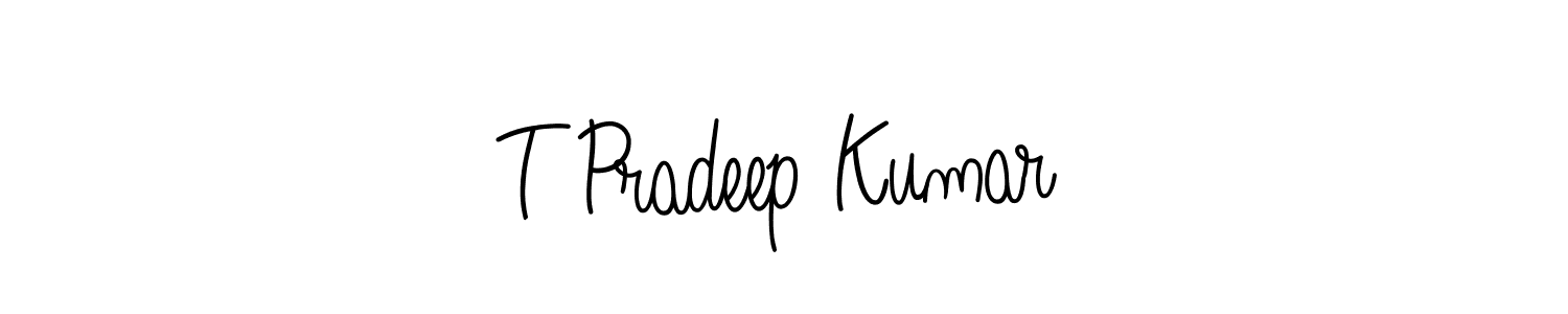 Make a beautiful signature design for name T Pradeep Kumar. Use this online signature maker to create a handwritten signature for free. T Pradeep Kumar signature style 5 images and pictures png