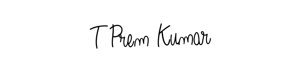 T Prem Kumar stylish signature style. Best Handwritten Sign (Angelique-Rose-font-FFP) for my name. Handwritten Signature Collection Ideas for my name T Prem Kumar. T Prem Kumar signature style 5 images and pictures png