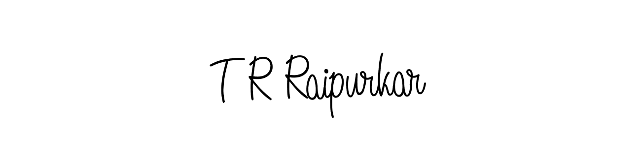 Design your own signature with our free online signature maker. With this signature software, you can create a handwritten (Angelique-Rose-font-FFP) signature for name T R Raipurkar. T R Raipurkar signature style 5 images and pictures png