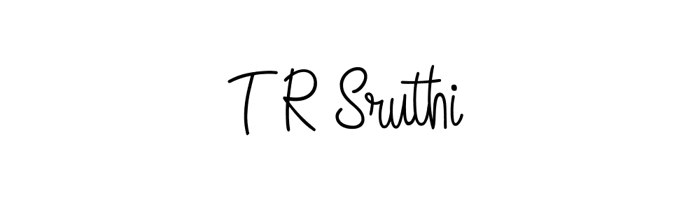 Make a beautiful signature design for name T R Sruthi. Use this online signature maker to create a handwritten signature for free. T R Sruthi signature style 5 images and pictures png