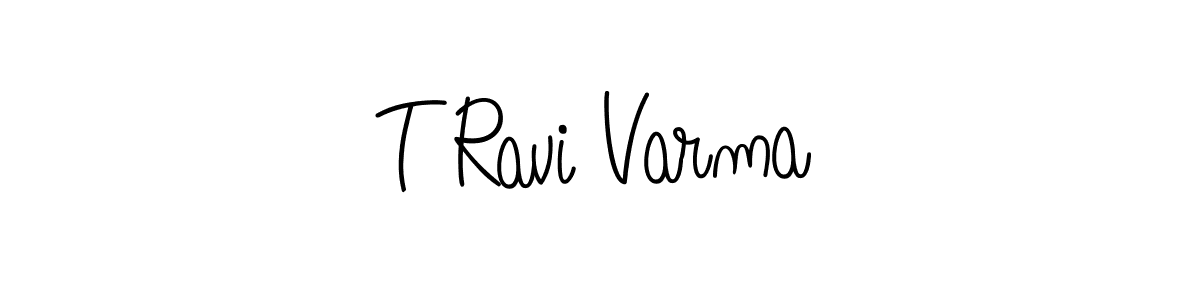 Create a beautiful signature design for name T Ravi Varma. With this signature (Angelique-Rose-font-FFP) fonts, you can make a handwritten signature for free. T Ravi Varma signature style 5 images and pictures png