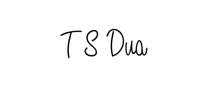 Create a beautiful signature design for name T S Dua. With this signature (Angelique-Rose-font-FFP) fonts, you can make a handwritten signature for free. T S Dua signature style 5 images and pictures png