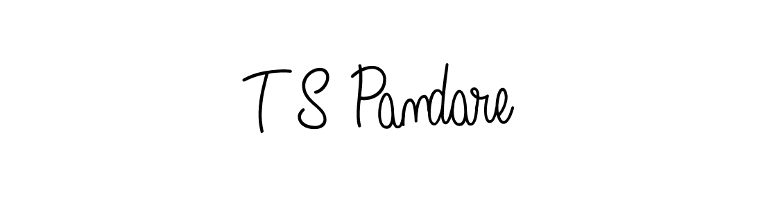 Create a beautiful signature design for name T S Pandare. With this signature (Angelique-Rose-font-FFP) fonts, you can make a handwritten signature for free. T S Pandare signature style 5 images and pictures png