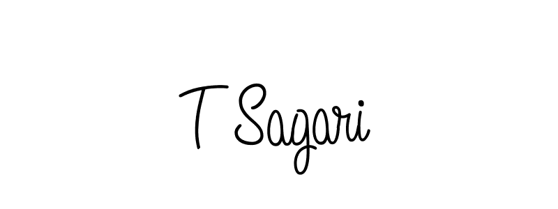 It looks lik you need a new signature style for name T Sagari. Design unique handwritten (Angelique-Rose-font-FFP) signature with our free signature maker in just a few clicks. T Sagari signature style 5 images and pictures png