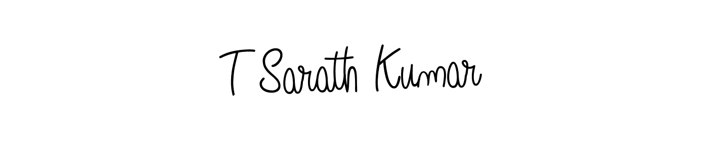 Use a signature maker to create a handwritten signature online. With this signature software, you can design (Angelique-Rose-font-FFP) your own signature for name T Sarath Kumar. T Sarath Kumar signature style 5 images and pictures png