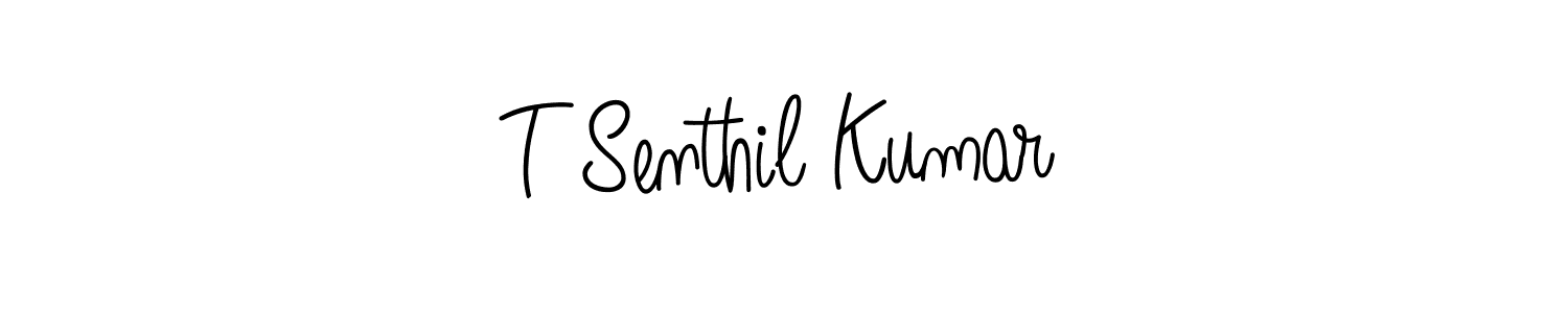 Make a beautiful signature design for name T Senthil Kumar. Use this online signature maker to create a handwritten signature for free. T Senthil Kumar signature style 5 images and pictures png
