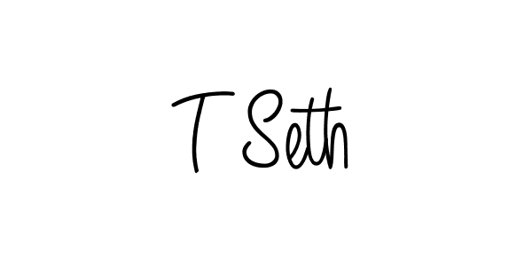 How to make T Seth name signature. Use Angelique-Rose-font-FFP style for creating short signs online. This is the latest handwritten sign. T Seth signature style 5 images and pictures png