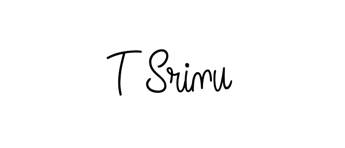 You can use this online signature creator to create a handwritten signature for the name T Srinu. This is the best online autograph maker. T Srinu signature style 5 images and pictures png