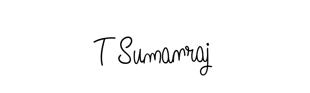 Make a beautiful signature design for name T Sumanraj. Use this online signature maker to create a handwritten signature for free. T Sumanraj signature style 5 images and pictures png