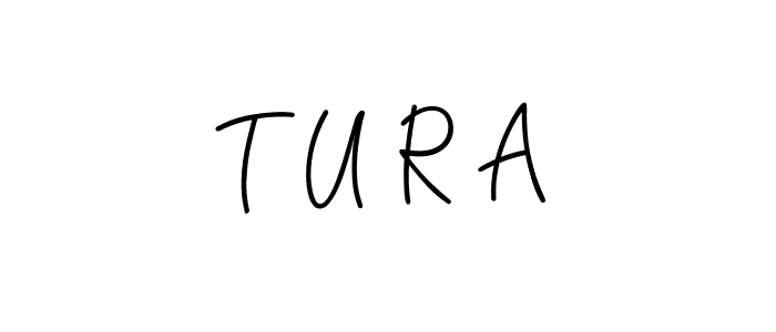 How to make T U R A signature? Angelique-Rose-font-FFP is a professional autograph style. Create handwritten signature for T U R A name. T U R A signature style 5 images and pictures png