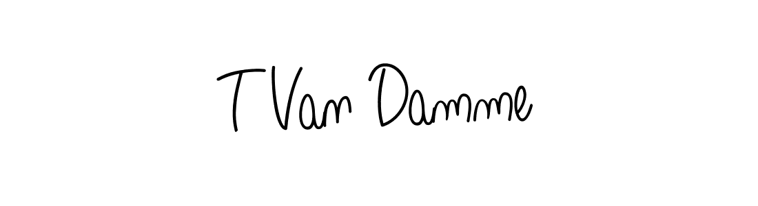 Design your own signature with our free online signature maker. With this signature software, you can create a handwritten (Angelique-Rose-font-FFP) signature for name T Van Damme. T Van Damme signature style 5 images and pictures png