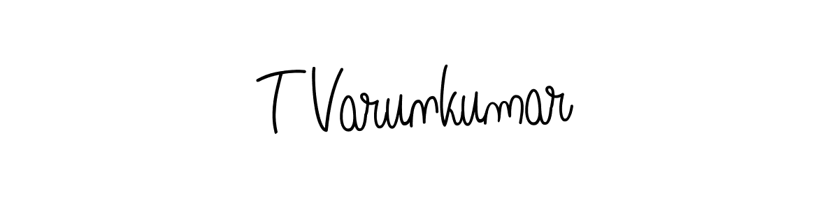 Make a beautiful signature design for name T Varunkumar. Use this online signature maker to create a handwritten signature for free. T Varunkumar signature style 5 images and pictures png