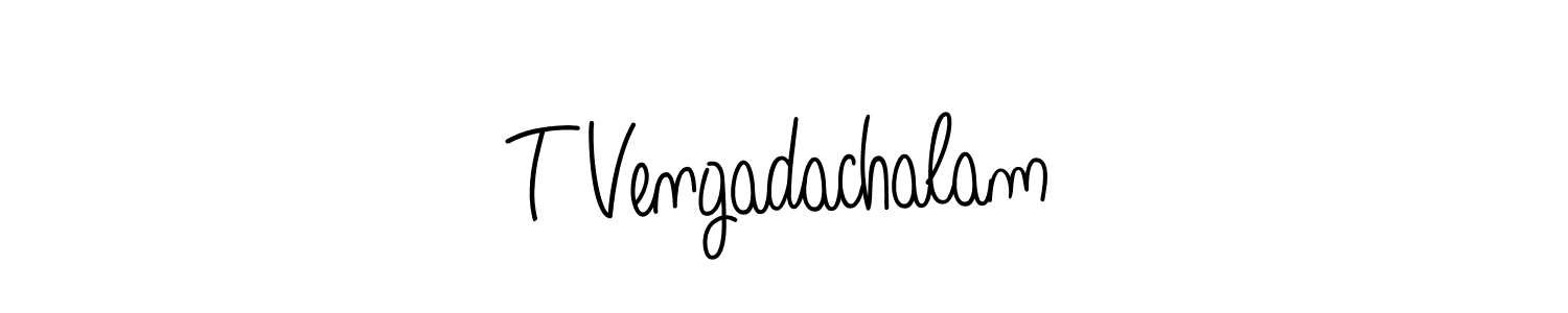 Check out images of Autograph of T Vengadachalam name. Actor T Vengadachalam Signature Style. Angelique-Rose-font-FFP is a professional sign style online. T Vengadachalam signature style 5 images and pictures png