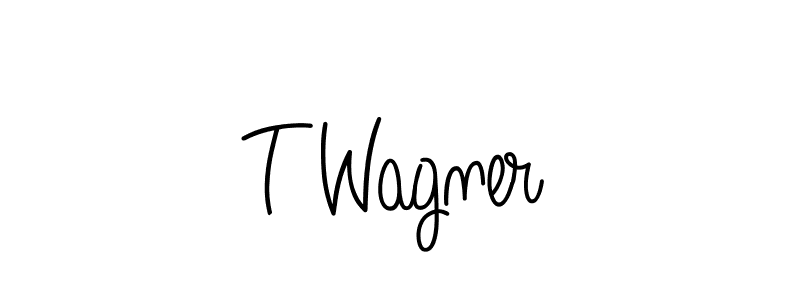 Best and Professional Signature Style for T Wagner. Angelique-Rose-font-FFP Best Signature Style Collection. T Wagner signature style 5 images and pictures png