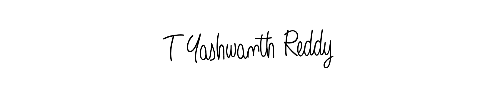 The best way (Angelique-Rose-font-FFP) to make a short signature is to pick only two or three words in your name. The name T Yashwanth Reddy include a total of six letters. For converting this name. T Yashwanth Reddy signature style 5 images and pictures png