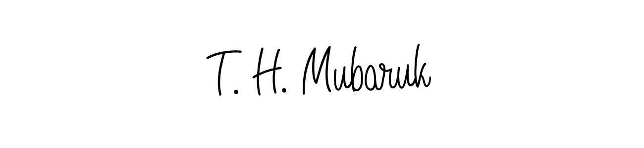 Make a short T. H. Mubaruk signature style. Manage your documents anywhere anytime using Angelique-Rose-font-FFP. Create and add eSignatures, submit forms, share and send files easily. T. H. Mubaruk signature style 5 images and pictures png