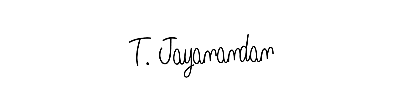How to make T. Jayanandan signature? Angelique-Rose-font-FFP is a professional autograph style. Create handwritten signature for T. Jayanandan name. T. Jayanandan signature style 5 images and pictures png