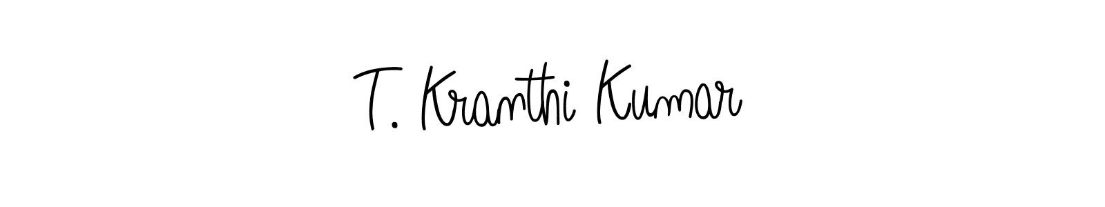 This is the best signature style for the T. Kranthi Kumar name. Also you like these signature font (Angelique-Rose-font-FFP). Mix name signature. T. Kranthi Kumar signature style 5 images and pictures png