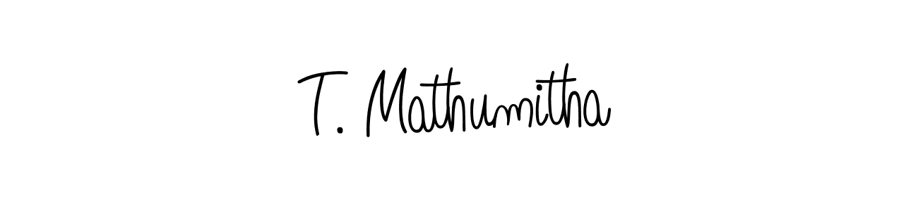 How to make T. Mathumitha signature? Angelique-Rose-font-FFP is a professional autograph style. Create handwritten signature for T. Mathumitha name. T. Mathumitha signature style 5 images and pictures png