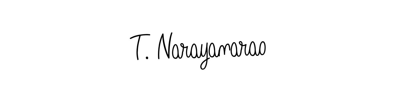 How to make T. Narayanarao signature? Angelique-Rose-font-FFP is a professional autograph style. Create handwritten signature for T. Narayanarao name. T. Narayanarao signature style 5 images and pictures png