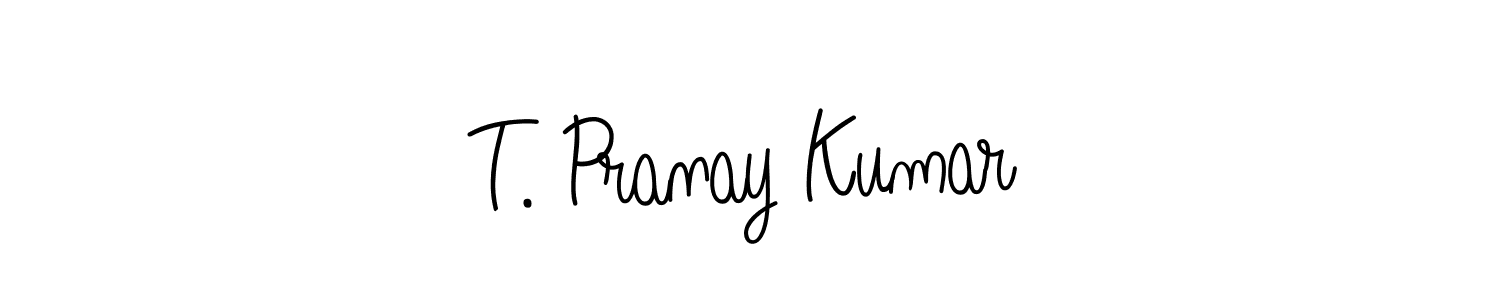 How to make T. Pranay Kumar signature? Angelique-Rose-font-FFP is a professional autograph style. Create handwritten signature for T. Pranay Kumar name. T. Pranay Kumar signature style 5 images and pictures png