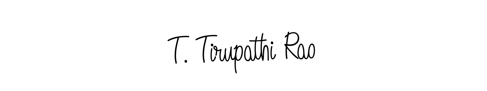 Similarly Angelique-Rose-font-FFP is the best handwritten signature design. Signature creator online .You can use it as an online autograph creator for name T. Tirupathi Rao. T. Tirupathi Rao signature style 5 images and pictures png